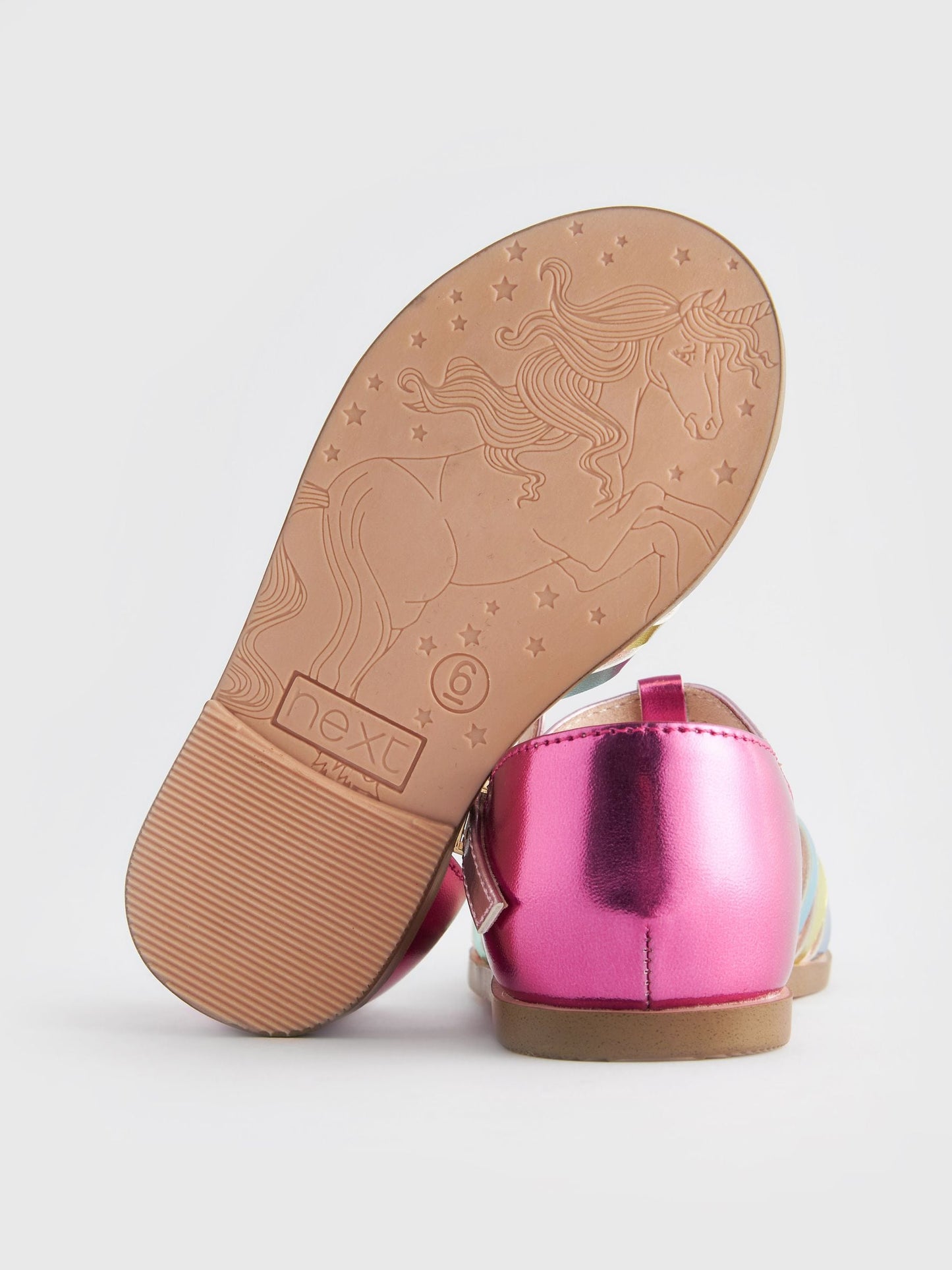 Rainbow Metallic Fisherman Occasion Sandals image 3