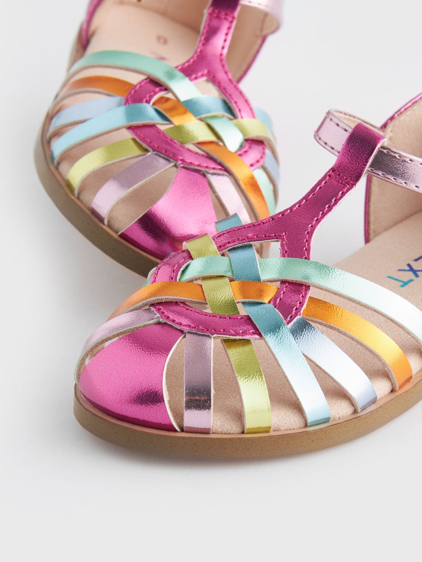 Rainbow Metallic Fisherman Occasion Sandals image 4