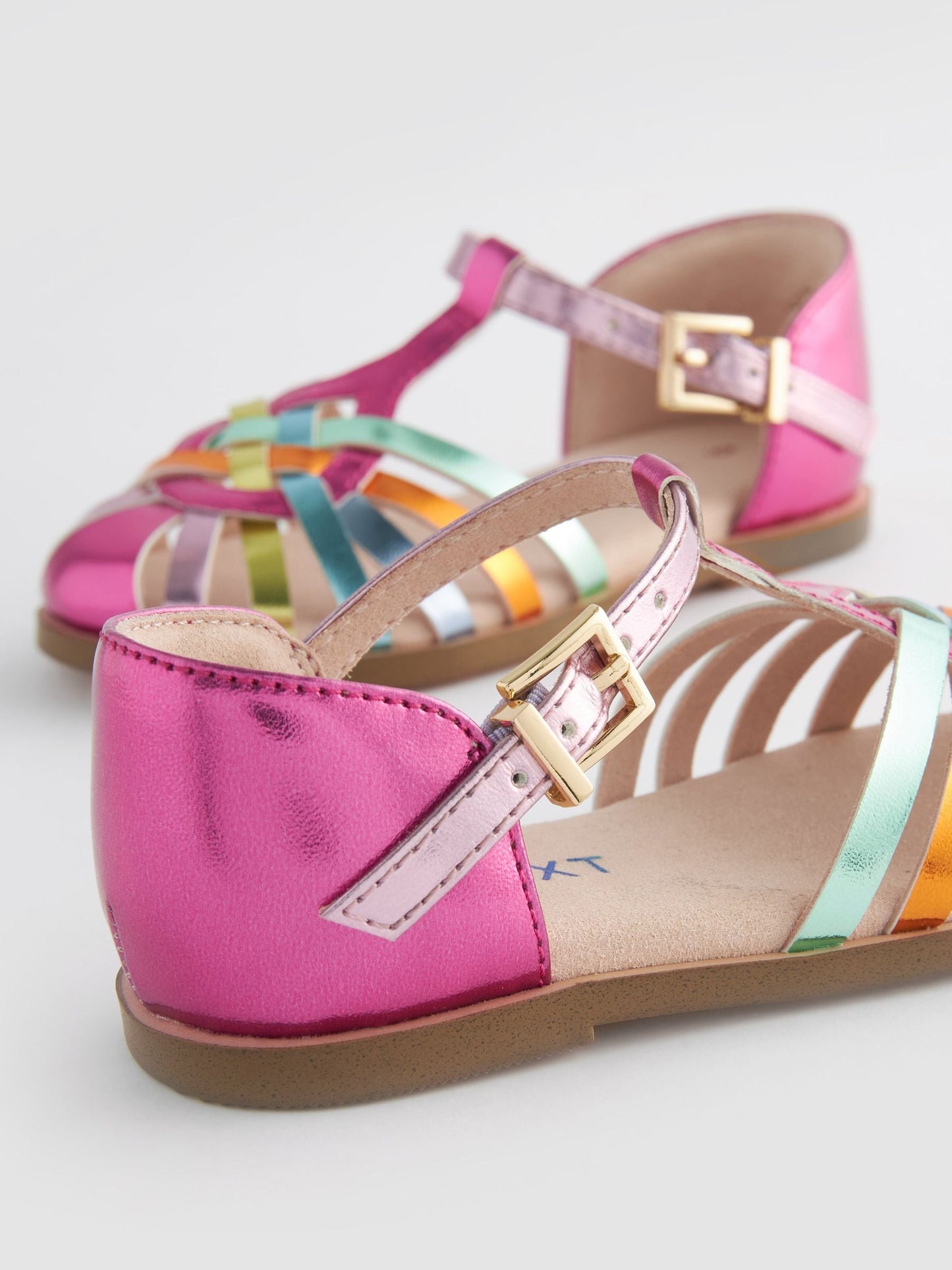 Rainbow Metallic Fisherman Occasion Sandals image 5