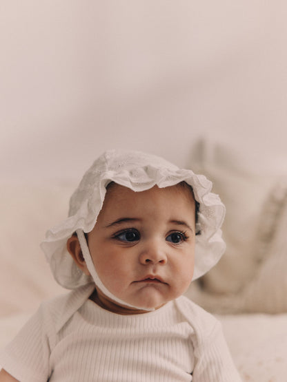 White Rib Short Sleeve Baby Bodysuits 5 Pack image 3