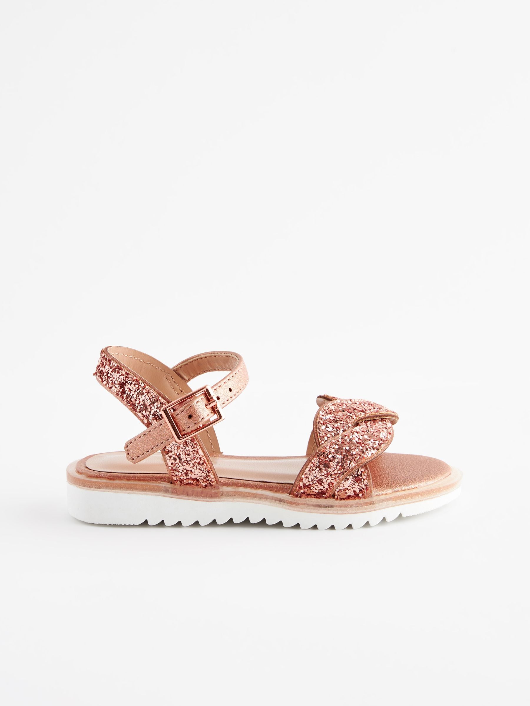 Rose Gold Glitter Occasion Sandals image 2