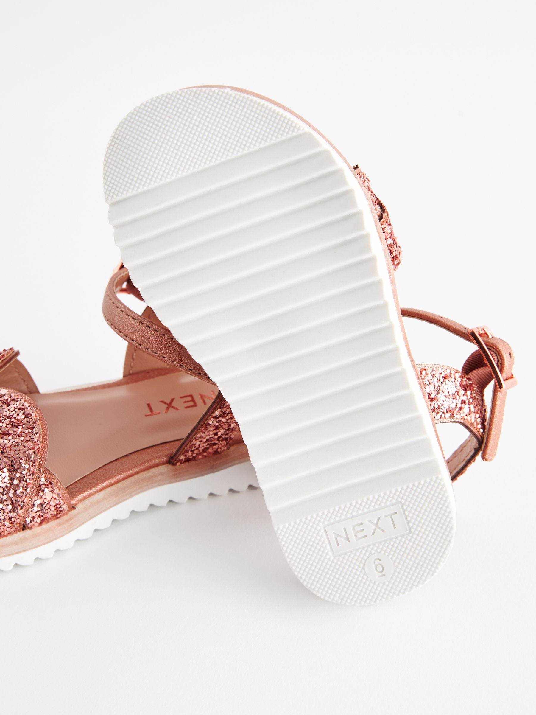 Rose Gold Glitter Occasion Sandals image 5