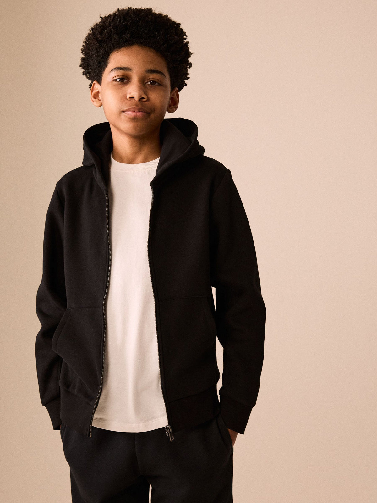 Dsiney Kidz - Black Zip Through Sweat Hoodie (3-16yrs) image 1