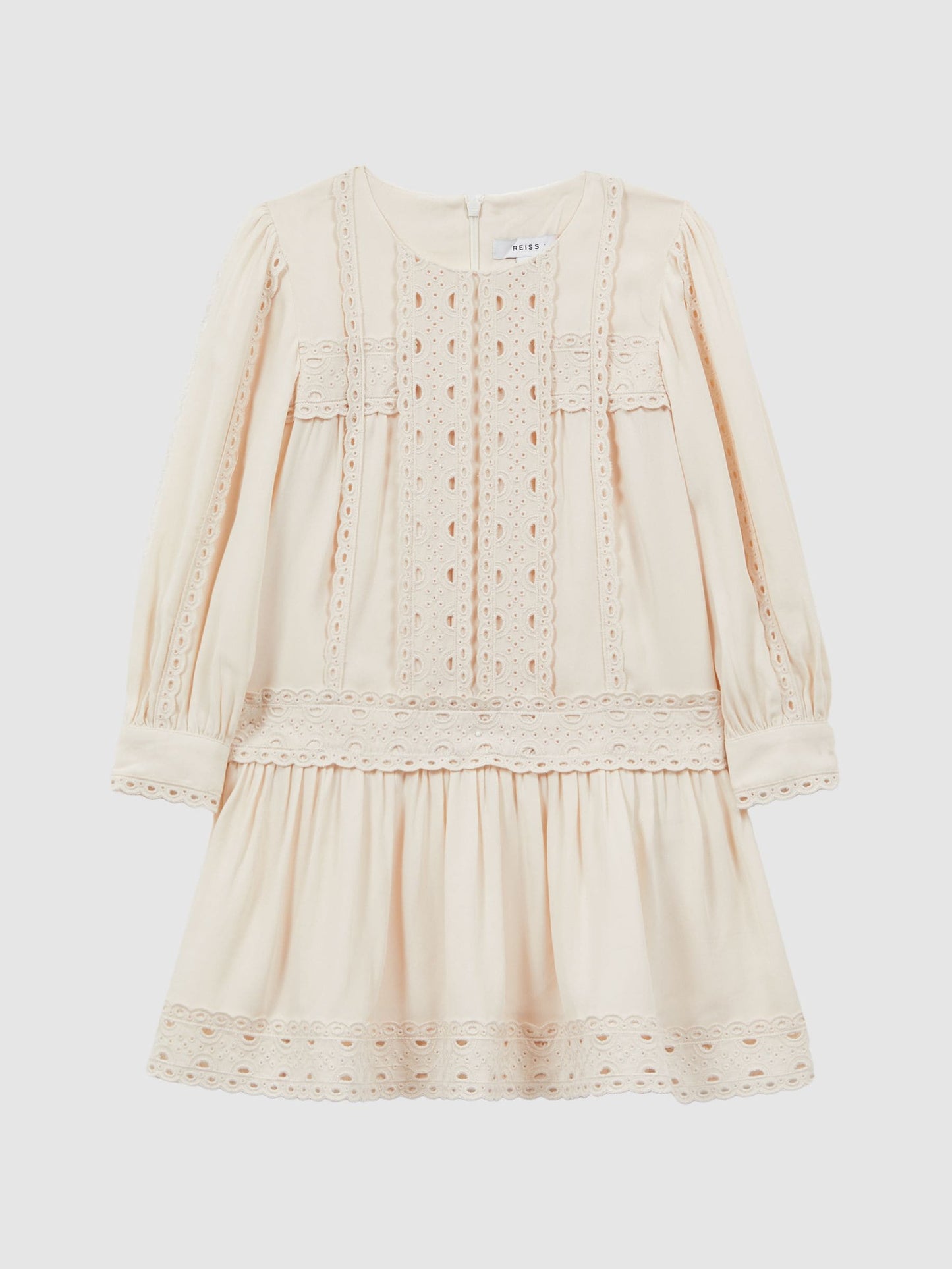 Dsiney Kidz - Reiss Ivory Tavi 9-14 yrs Long Sleeve Lace Dress image 2