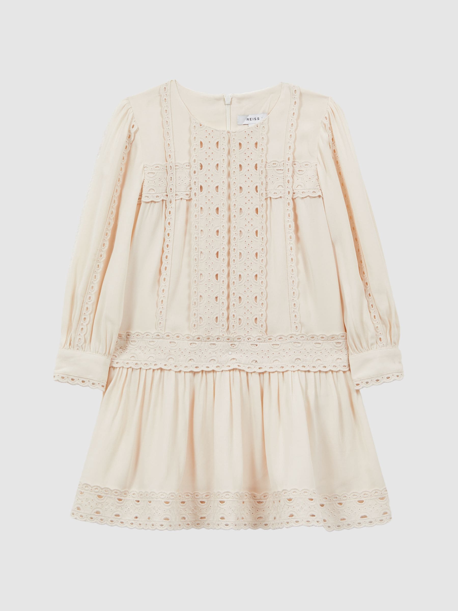 Dsiney Kidz - Reiss Ivory Tavi 9-14 yrs Long Sleeve Lace Dress image 2