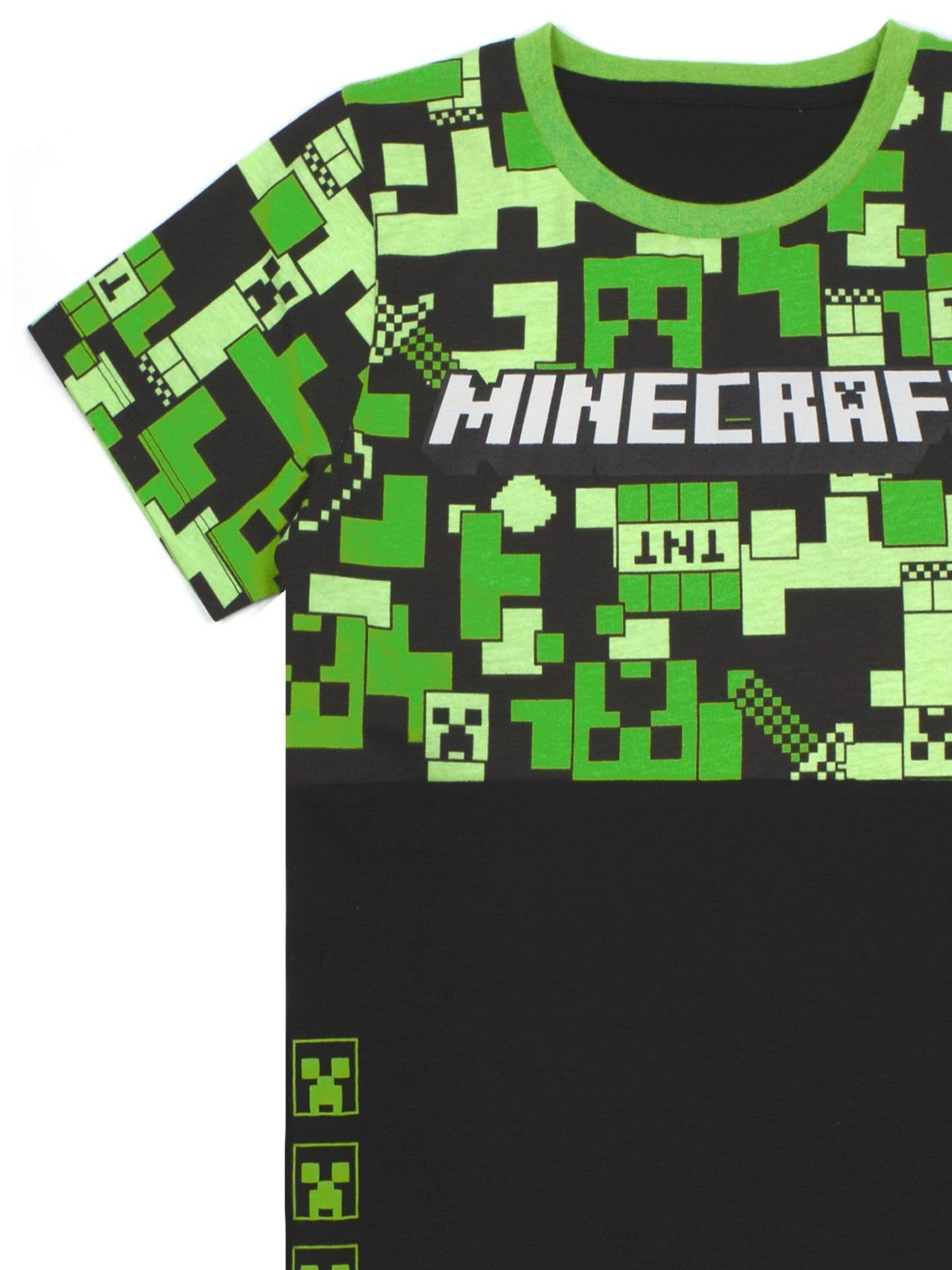 Dsiney Kidz - Vanilla Underground Green Minecraft Long Leg Pyjamas image 4