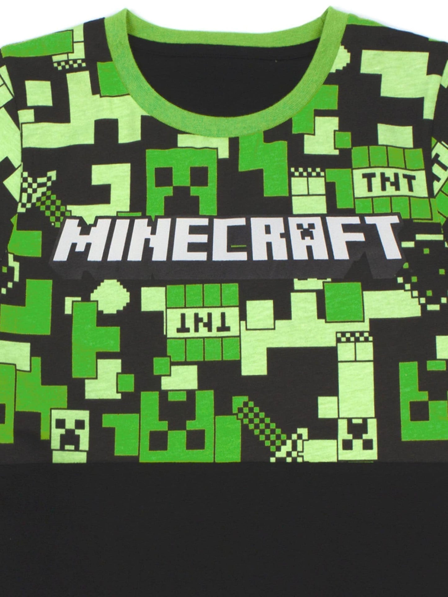 Dsiney Kidz - Vanilla Underground Green Minecraft Long Leg Pyjamas image 5