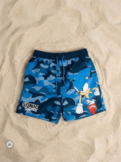 Dsiney Kidz - Vanilla Underground Blue Boys Sonic The Hedgehog Licencing Swim Shorts image 4