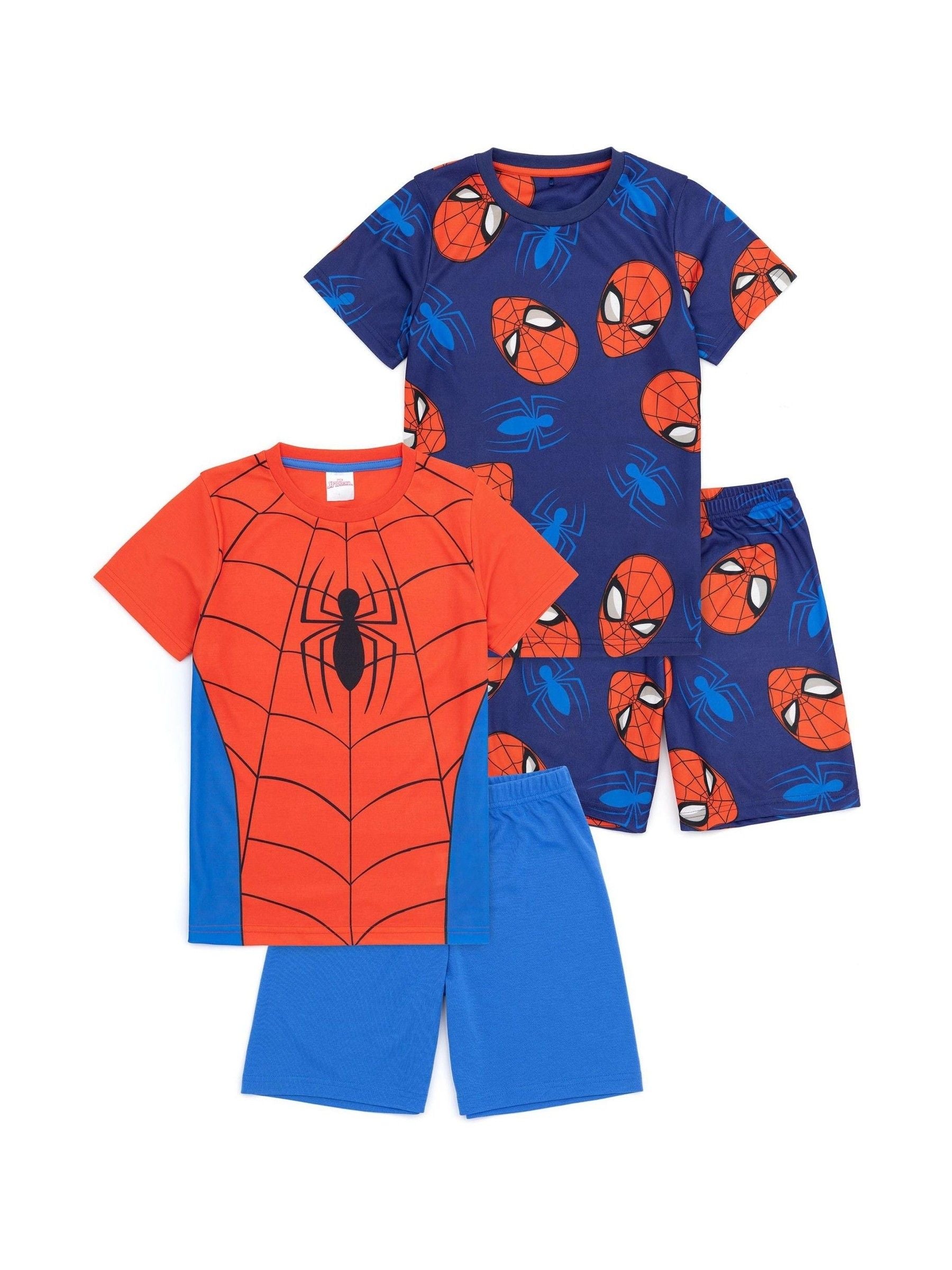 Vanilla Underground Red Boys Spiderman Pyjamas 2 Pack image 1