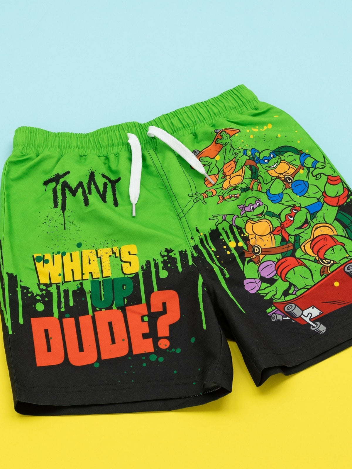 Dsiney Kidz - Vanilla Underground Green Boys Teenage Mutant Ninja Turtles Licencing Swim Shorts image 3