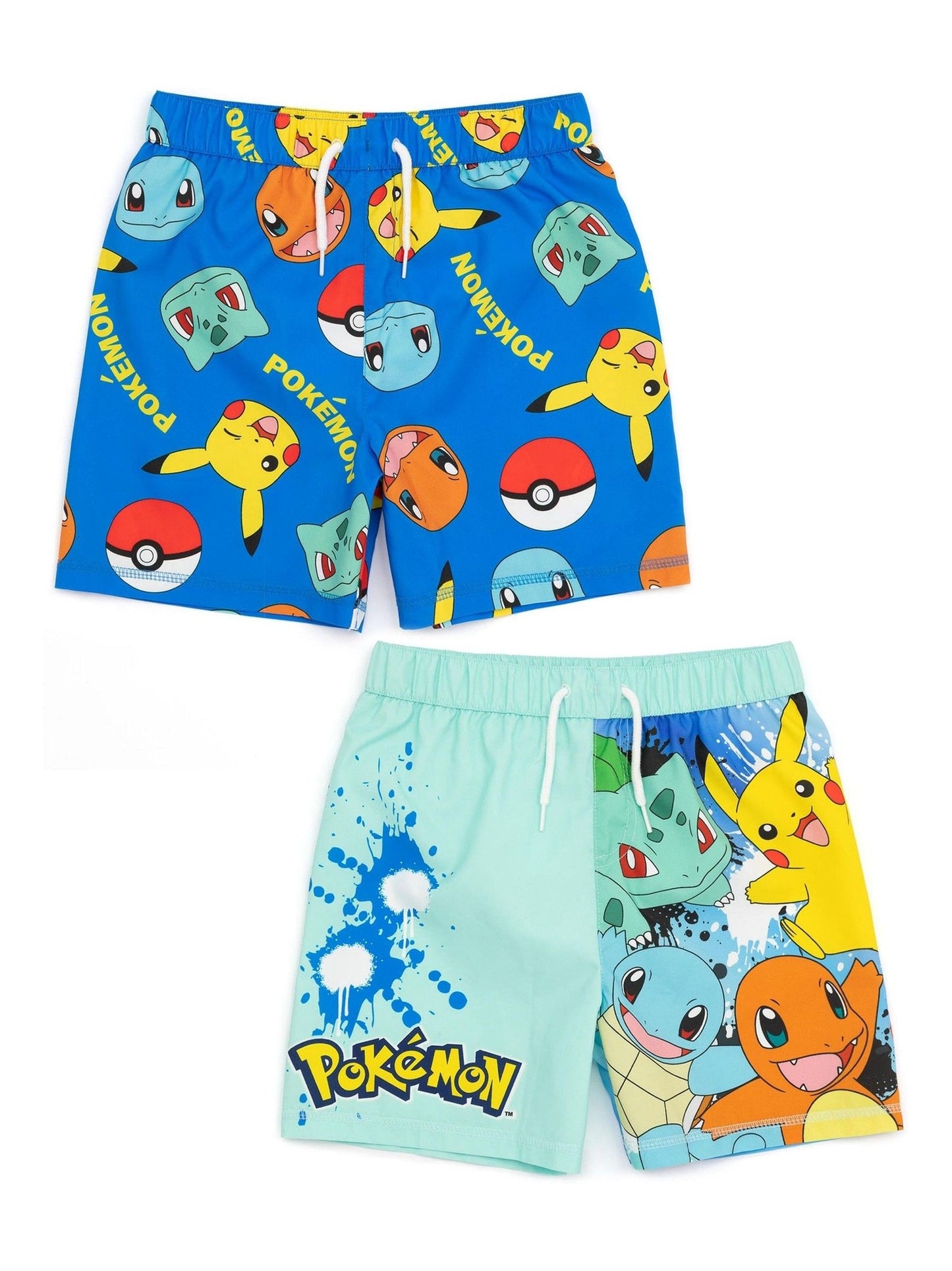 Dsiney Kidz - Vanilla Underground Blue Pokemon Boys Swim Shorts 2 Pack image 1