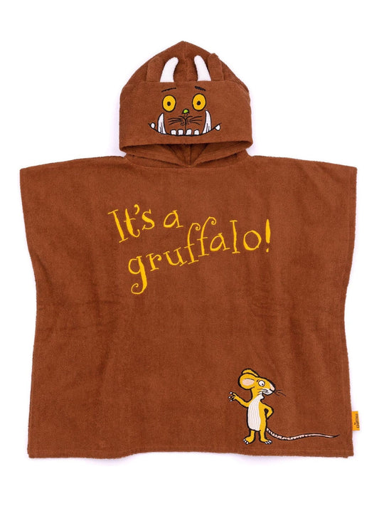 Vanilla Underground Brown Gruffalo Gruffalo & Friends Cotton Unisex Kids Poncho Towel image 1