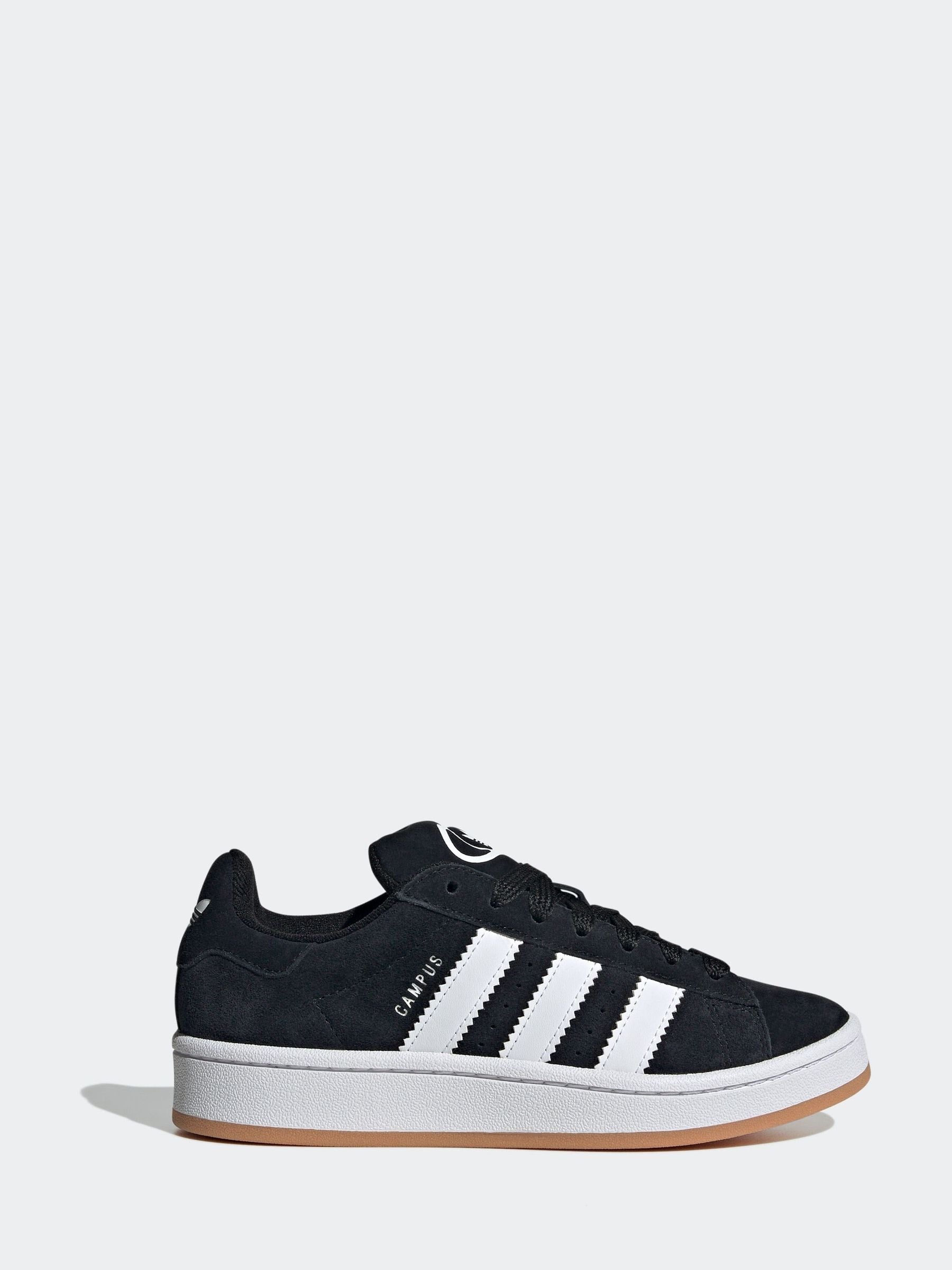 adidas Originals Black/White Campus 00s Lace Junior Trainers image 1