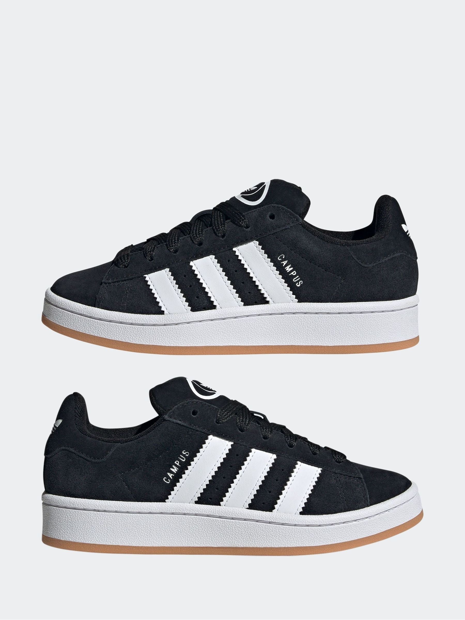 adidas Originals Black/White Campus 00s Lace Junior Trainers image 4