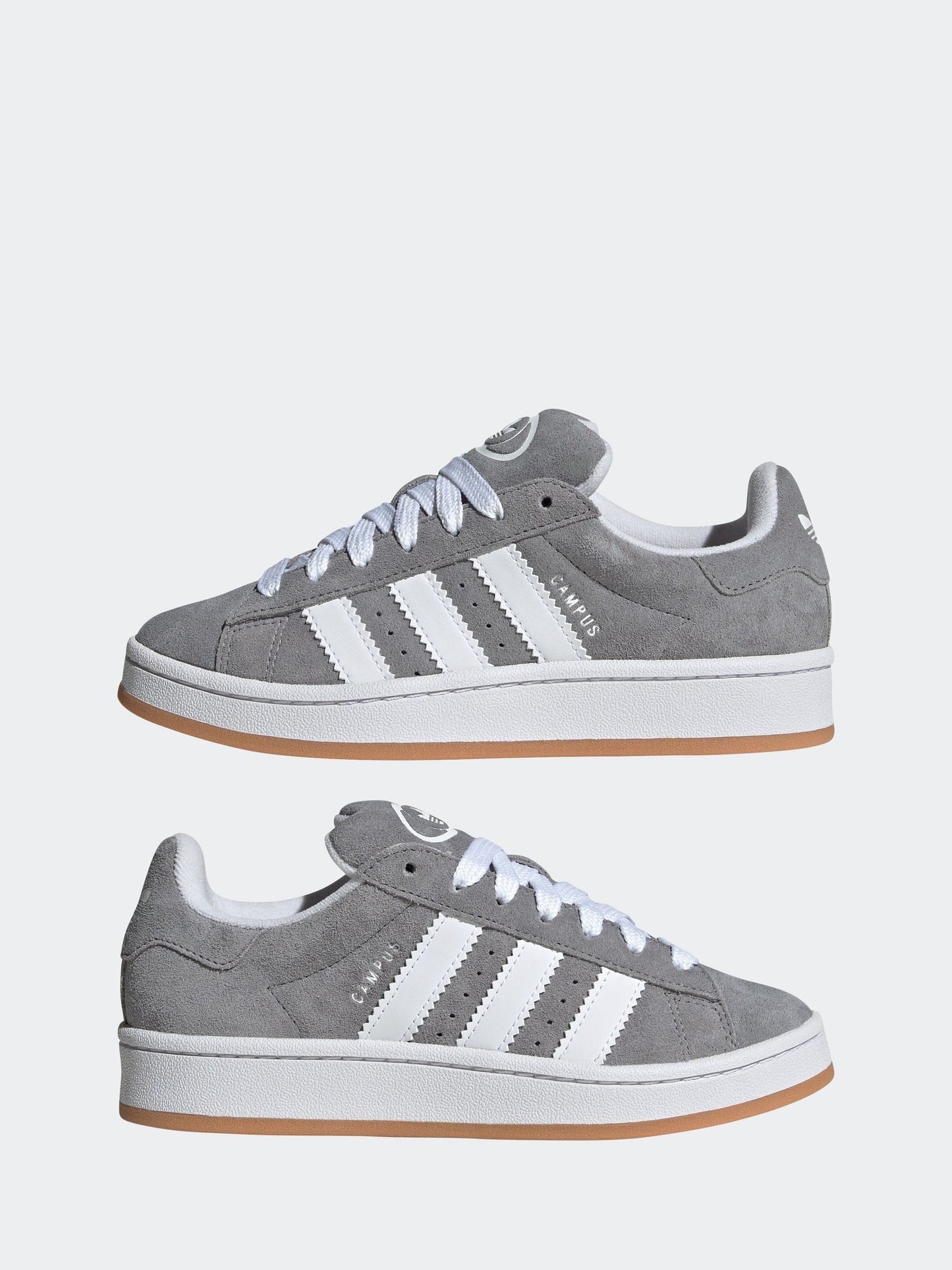 adidas Originals Grey/White Campus 00s Lace Junior Trainers image 3