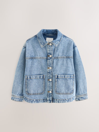 Dsiney Kidz - Mid Blue Denim Shacket (3-16yrs) image 5
