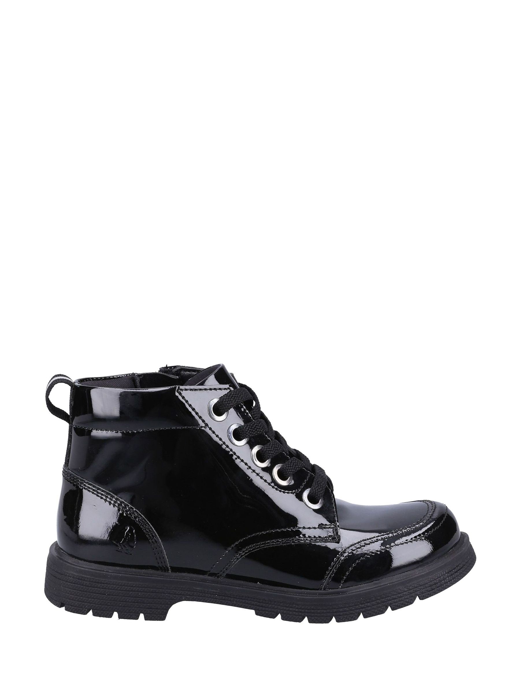 Hush Puppies Black Jolie Patent Senior Chelsea Boots image 1