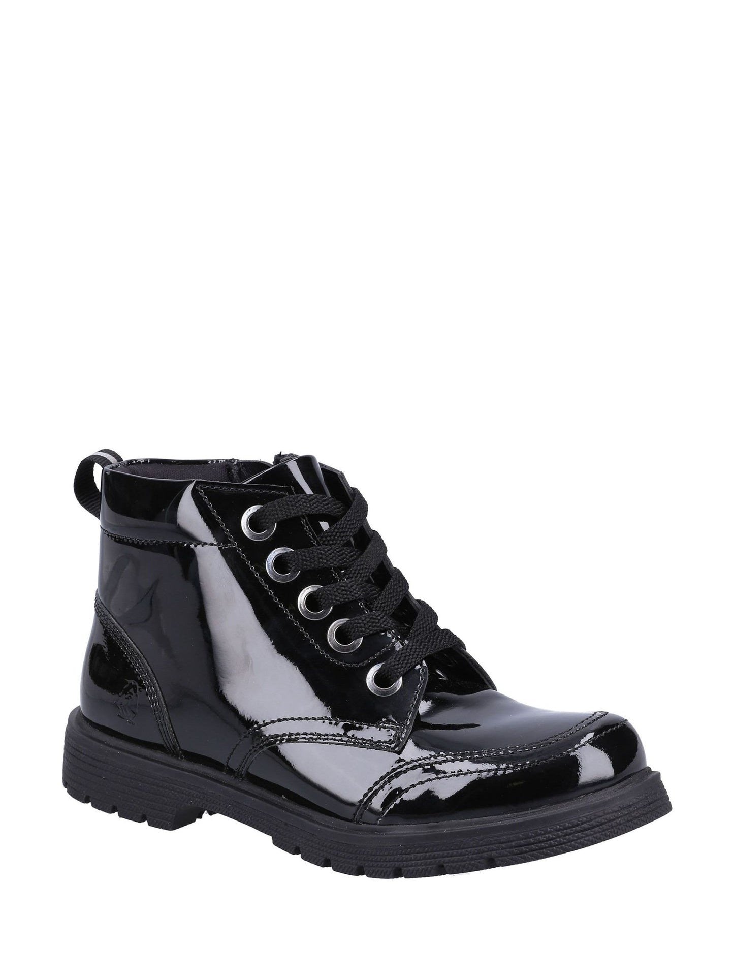 Hush Puppies Black Jolie Patent Senior Chelsea Boots image 2