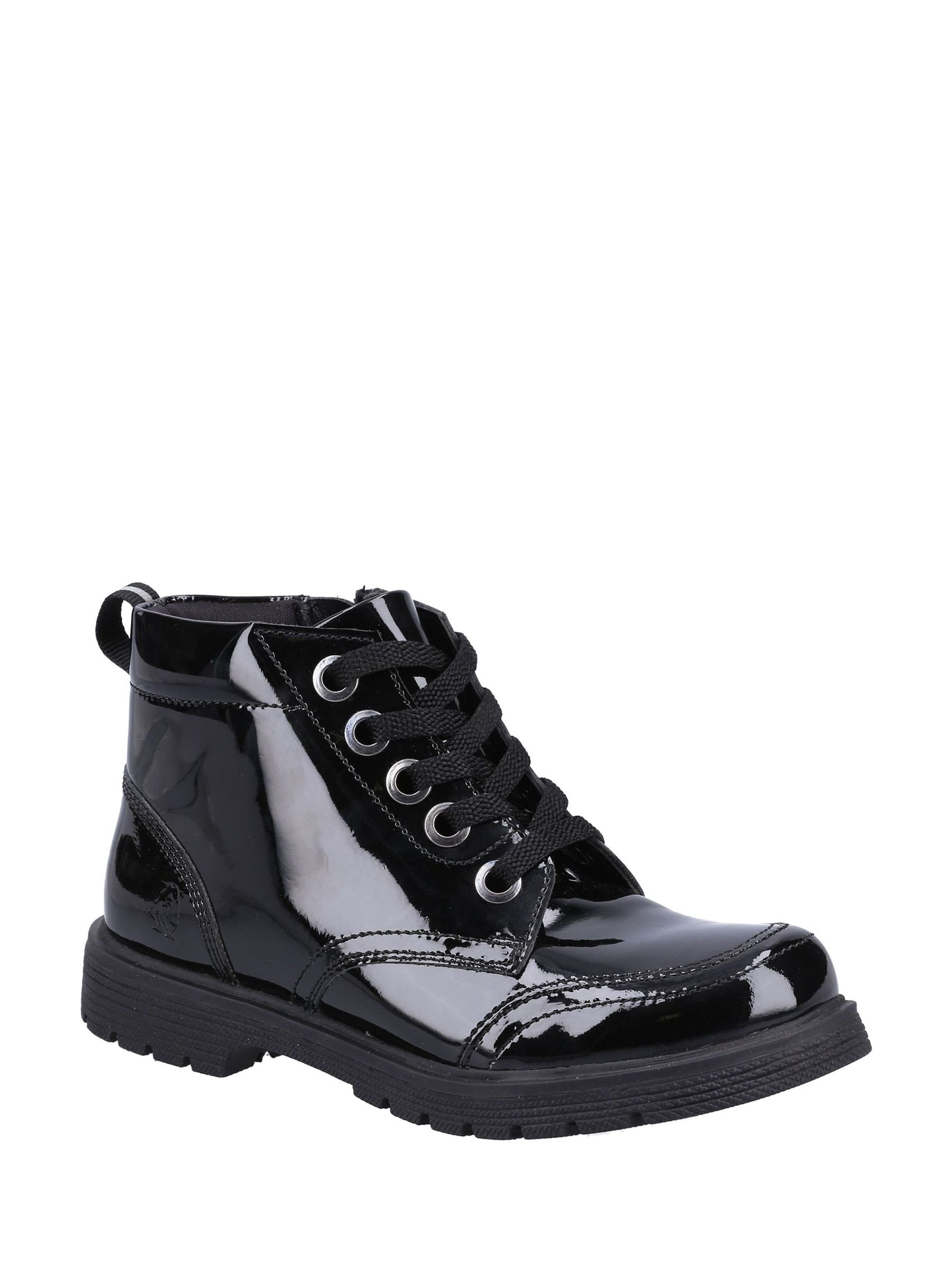 Hush Puppies Black Jolie Patent Junior Chelsea Boots image 2