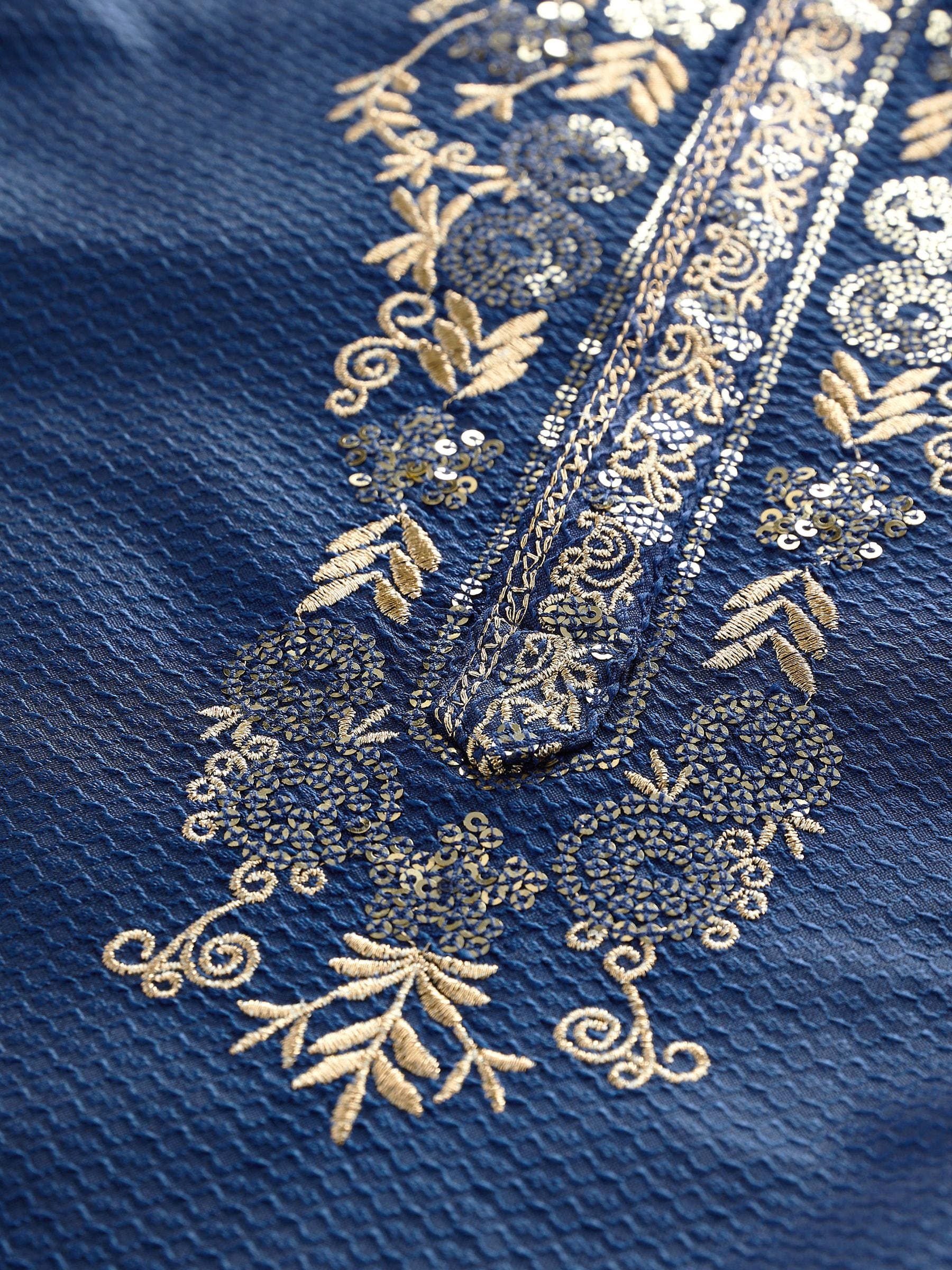 Dsiney Kidz - Navy Blue Kurta Shirt (3mths-16yrs) (3mths-16yrs) image 10