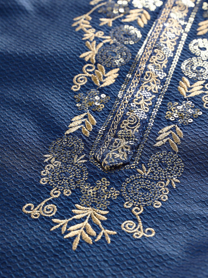 Dsiney Kidz - Navy Blue Kurta Shirt (3mths-16yrs) (3mths-16yrs) image 10
