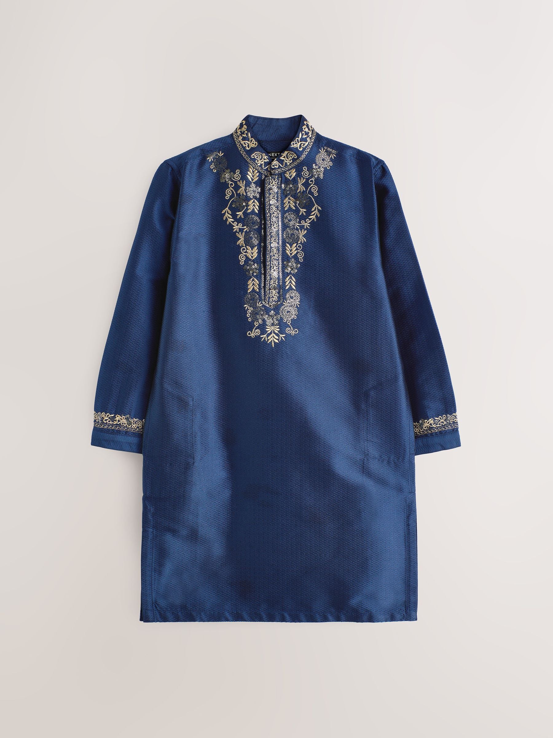 Dsiney Kidz - Navy Blue Kurta Shirt (3mths-16yrs) (3mths-16yrs) image 8