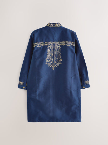 Dsiney Kidz - Navy Blue Kurta Shirt (3mths-16yrs) (3mths-16yrs) image 9