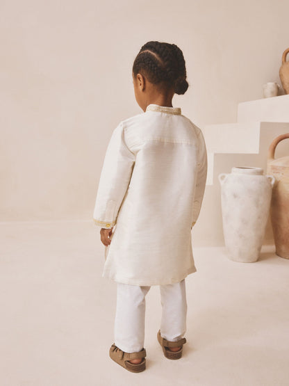 Dsiney Kidz - Ivory Kurta Shirt (3mths-16yrs) (3mths-16yrs) image 2