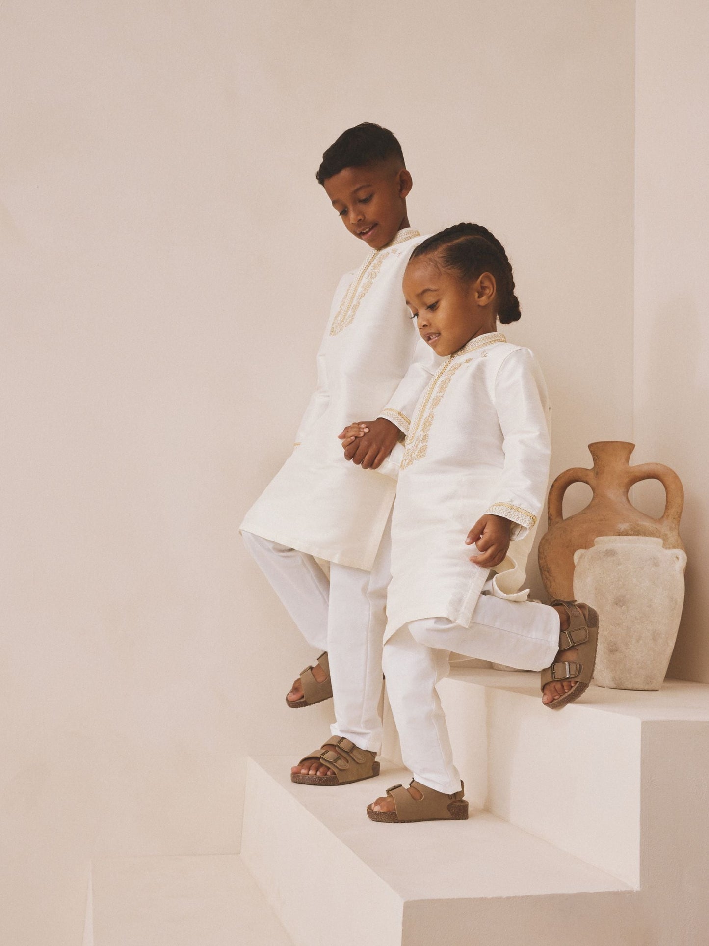Dsiney Kidz - Ivory Kurta Shirt (3mths-16yrs) (3mths-16yrs) image 4