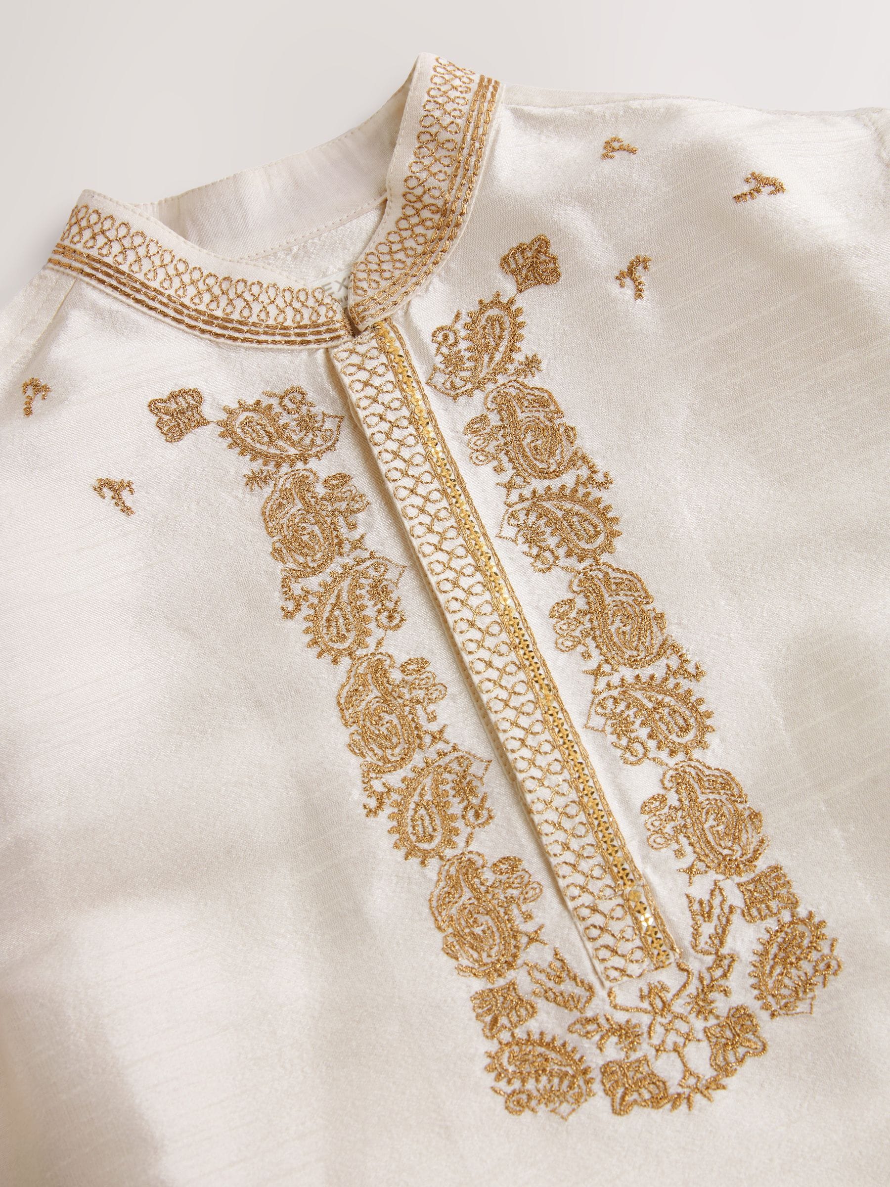 Dsiney Kidz - Ivory Kurta Shirt (3mths-16yrs) (3mths-16yrs) image 8