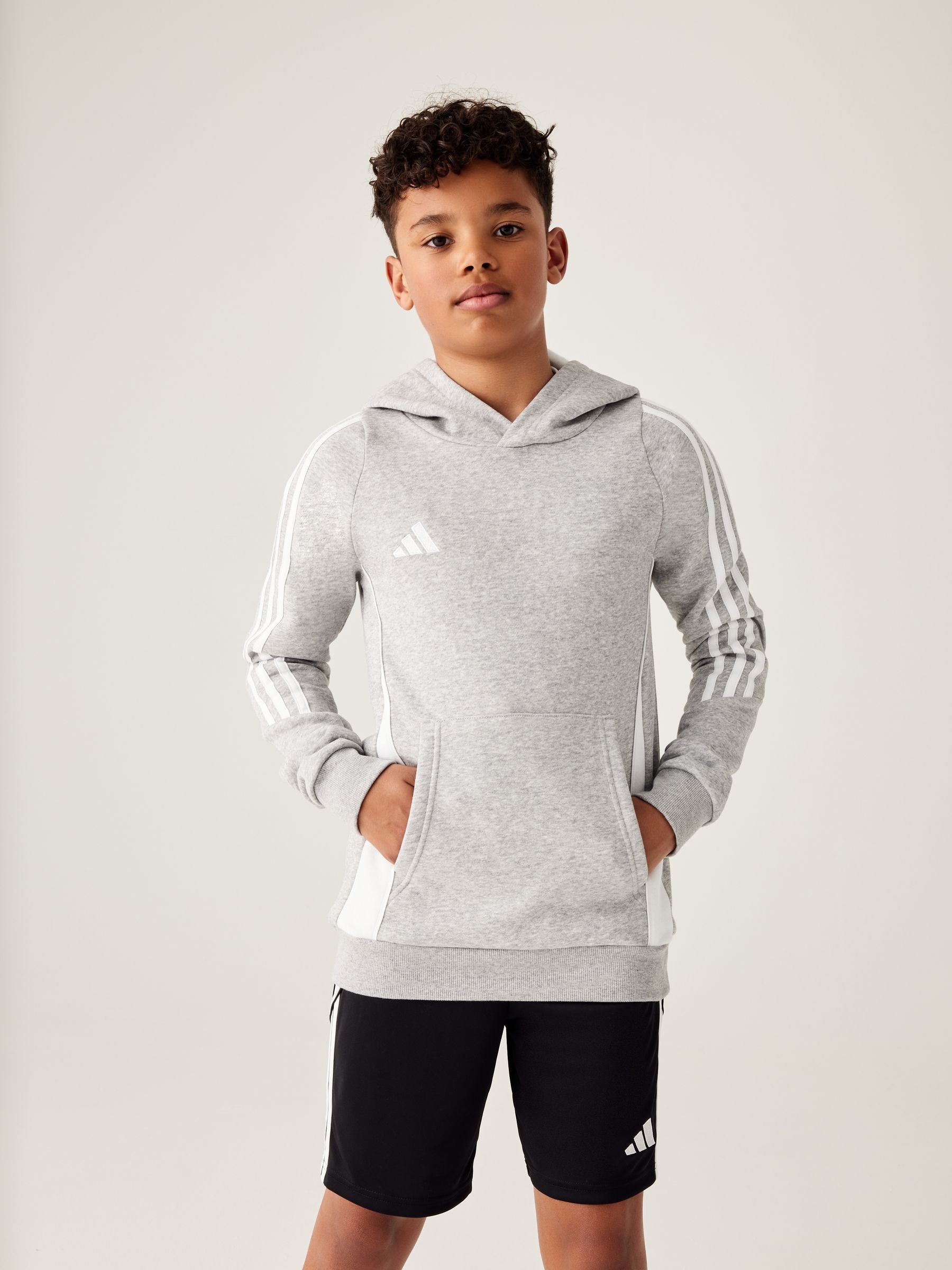 Dsiney Kidz - adidas Grey Tiro 24 Kids Sweat Hoodie image 1