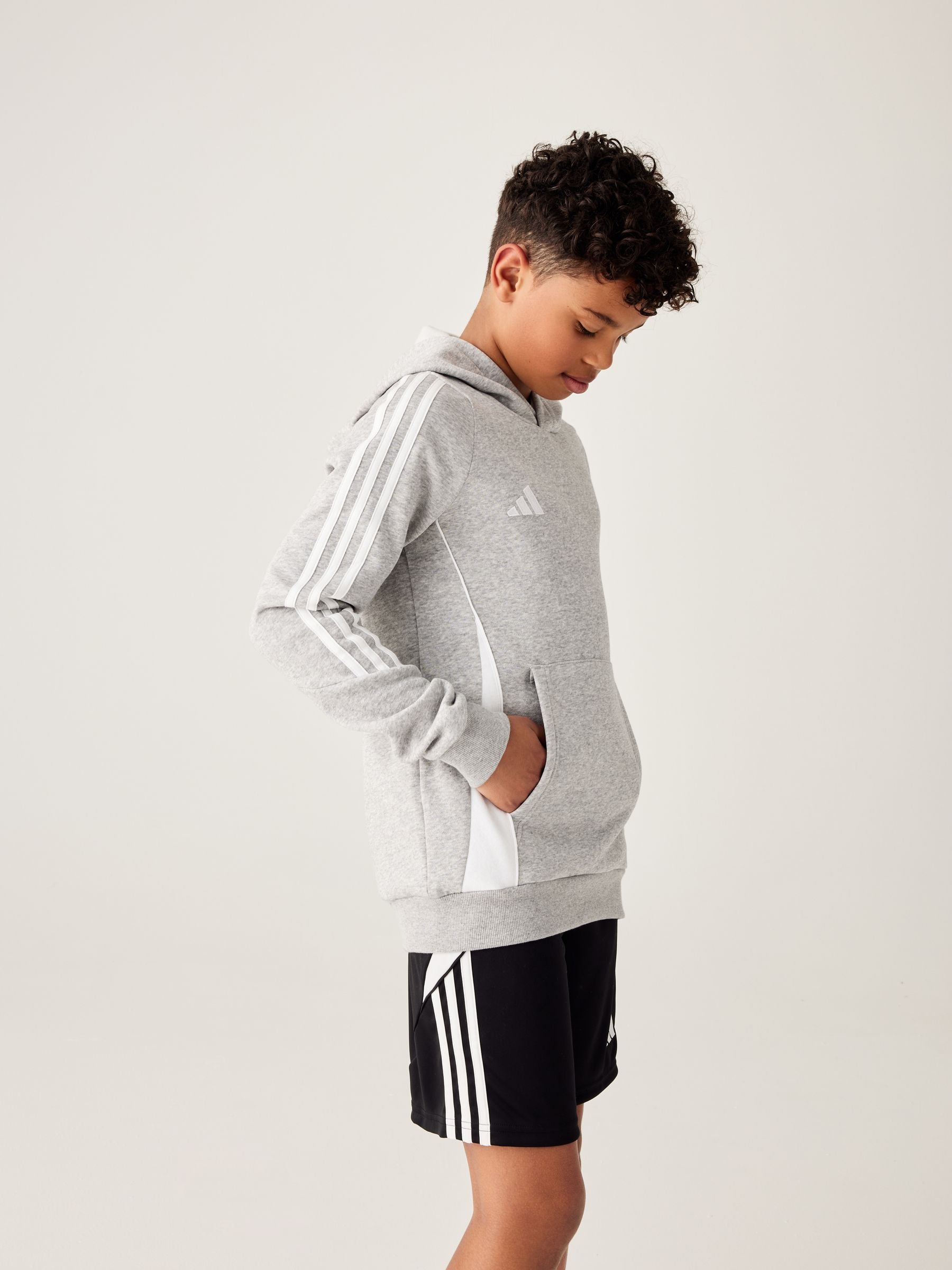 Dsiney Kidz - adidas Grey Tiro 24 Kids Sweat Hoodie image 3