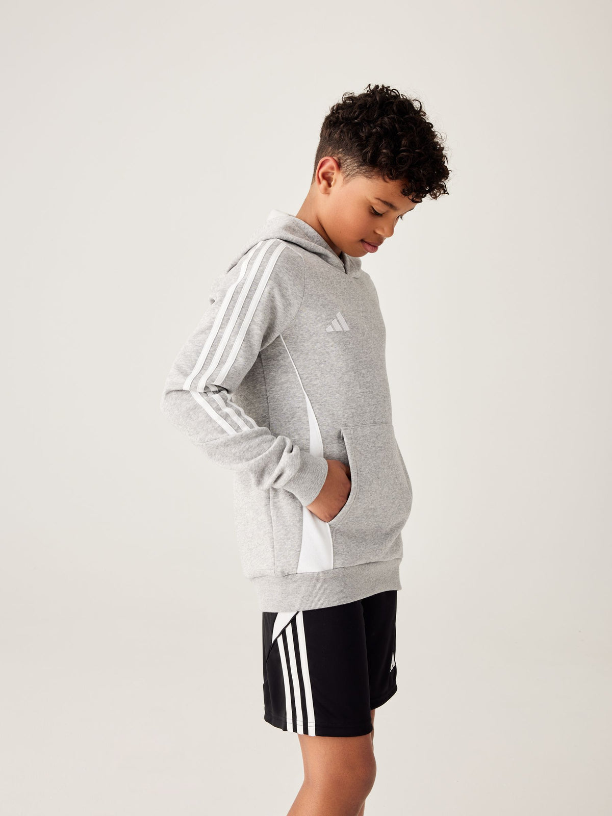 Dsiney Kidz - adidas Grey Tiro 24 Kids Sweat Hoodie image 3