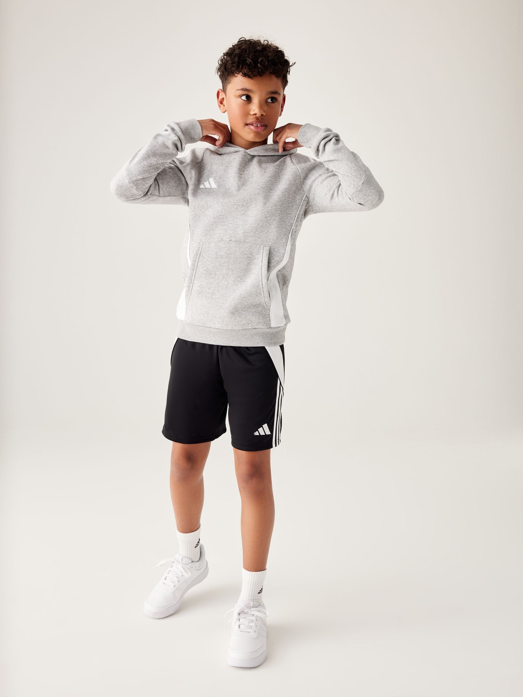 Dsiney Kidz - adidas Grey Tiro 24 Kids Sweat Hoodie image 4