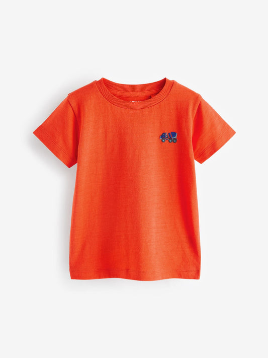Red/Green Regular Fit Short Sleeve T-Shirts 5 Pack (3mths-7yrs) image 3