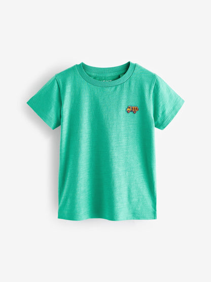 Red/Green Relaxed Fit Short Sleeve T-Shirts 5 Pack (3mths-7yrs) image 5