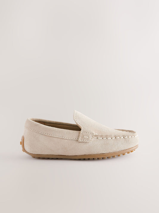 Natural Stone Standard Fit (F) Suede Slip-Ons Loafer Shoes image 2