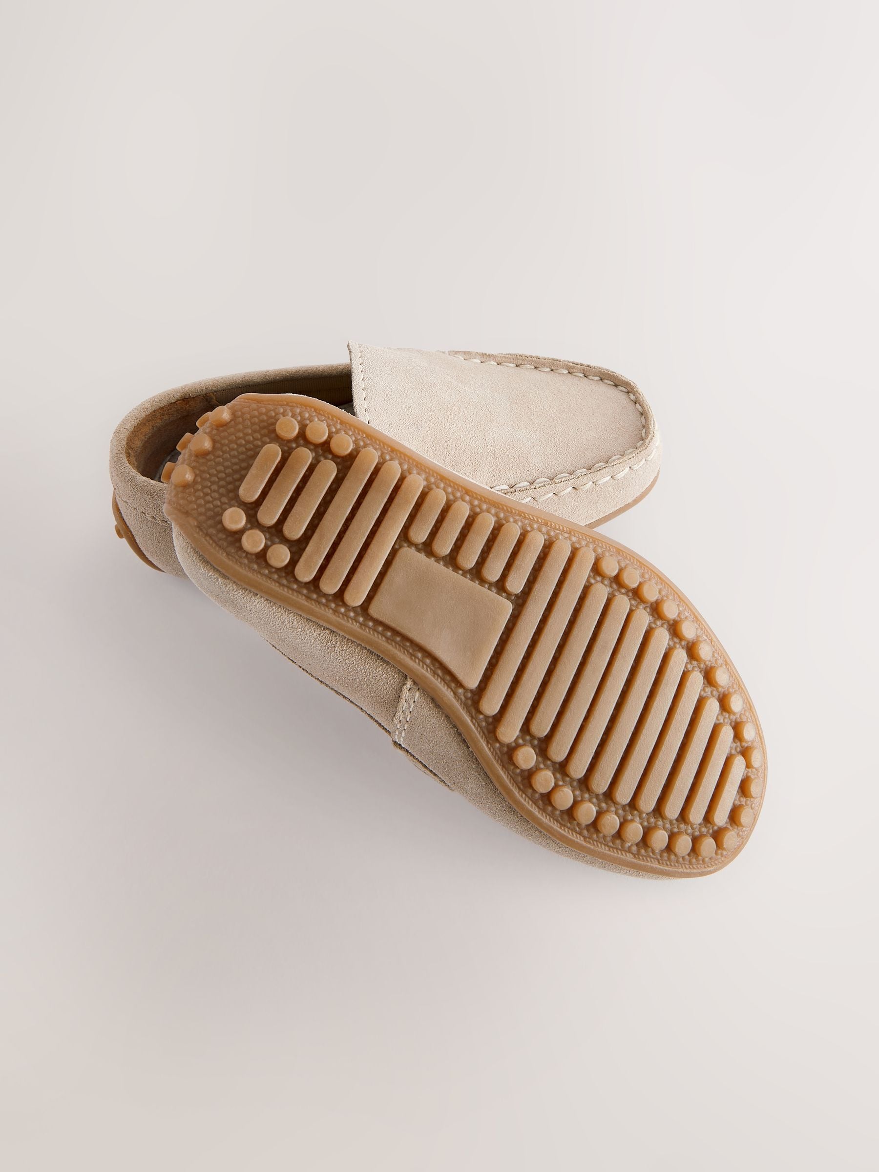 Natural Stone Standard Fit (F) Suede Slip-Ons Loafer Shoes image 3