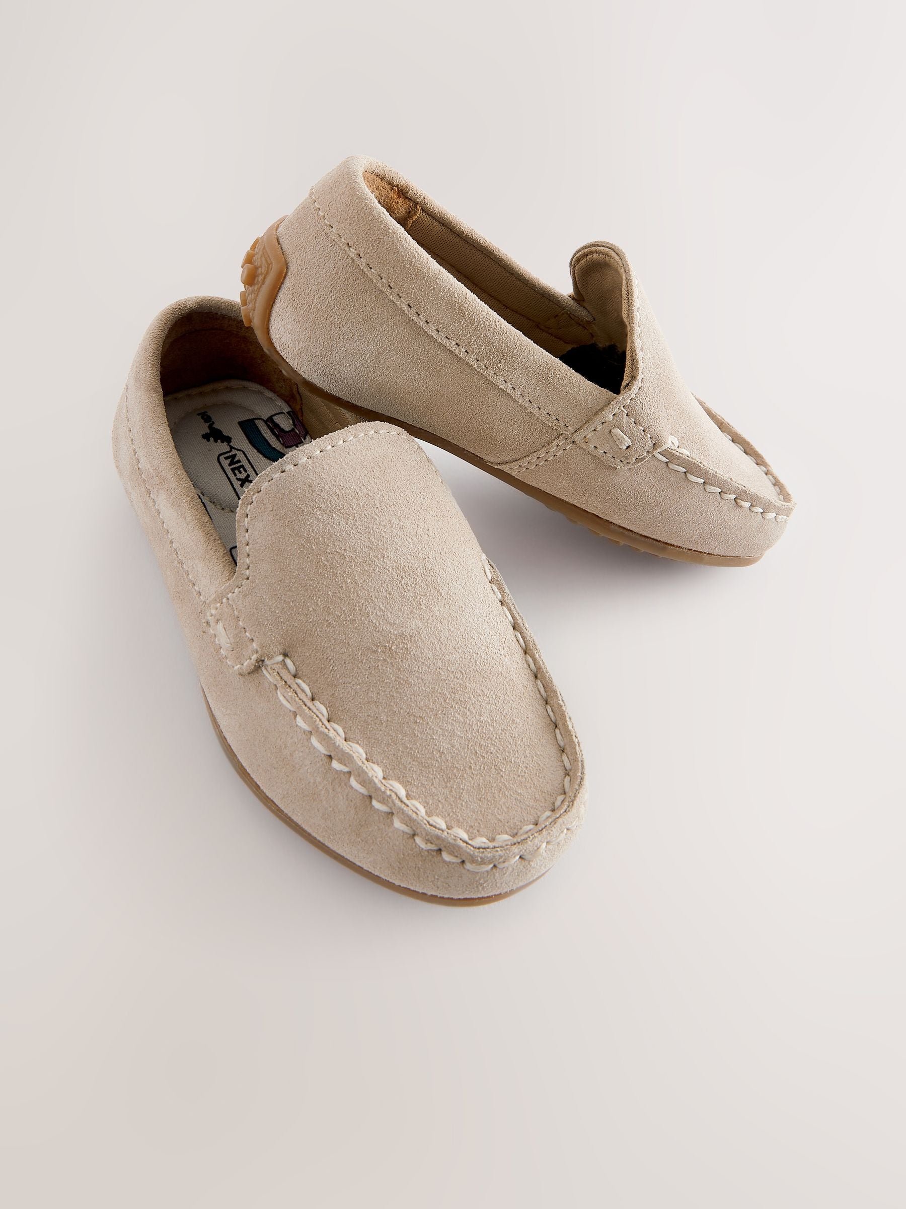 Natural Stone Standard Fit (F) Suede Slip-Ons Loafer Shoes image 4