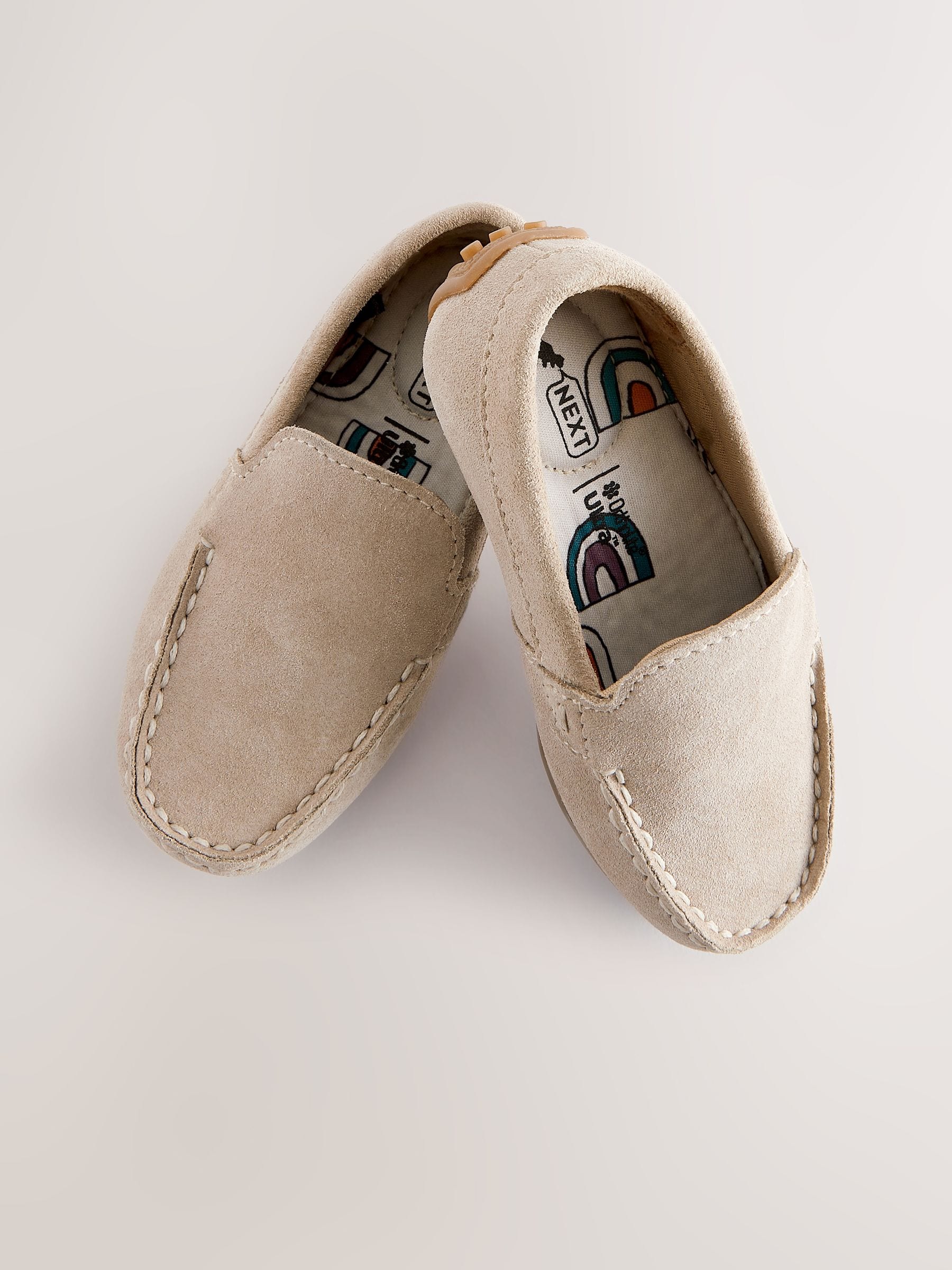 Natural Stone Standard Fit (F) Suede Slip-Ons Loafer Shoes image 5