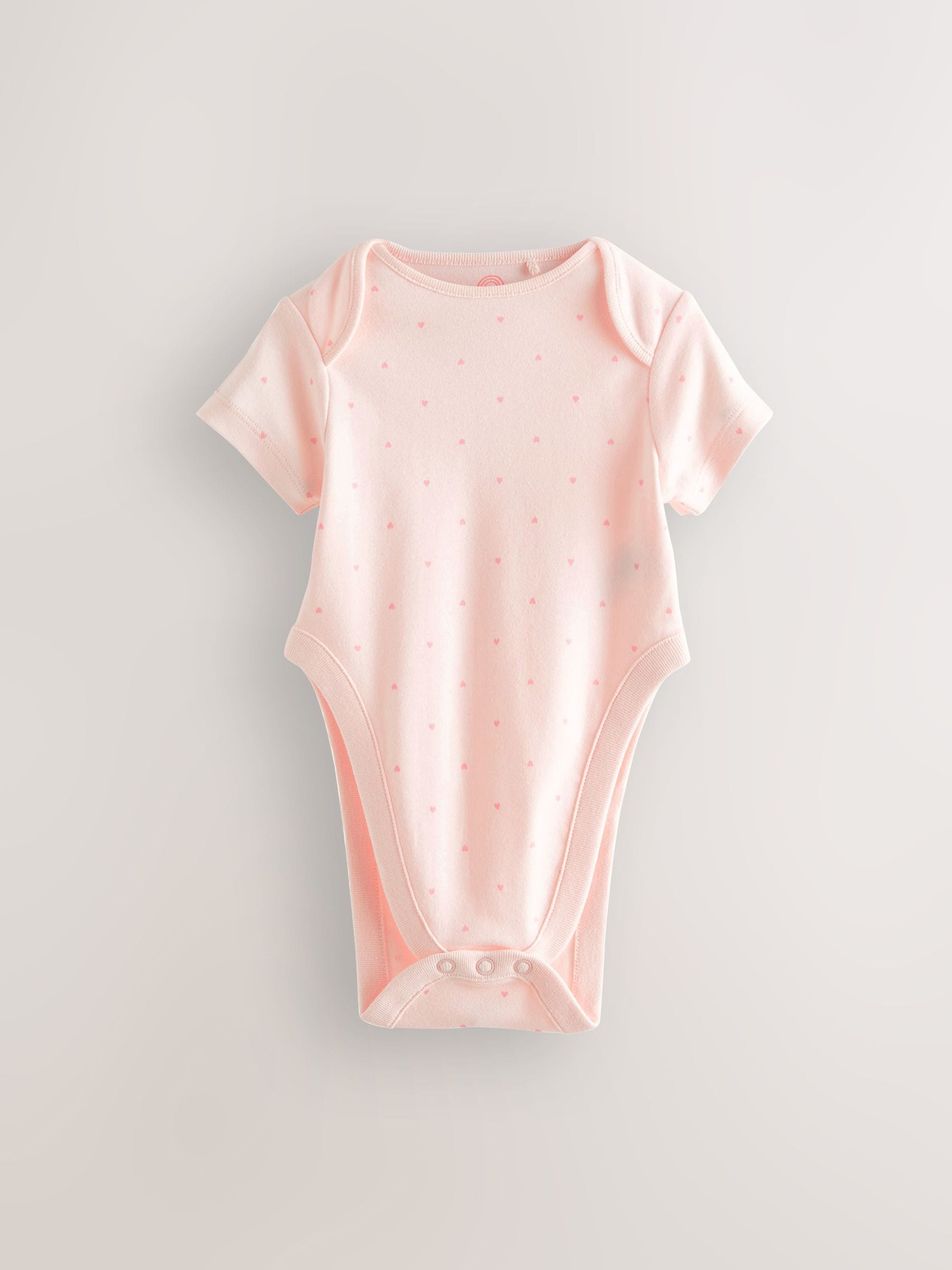 Pink 3 Pack Hip Dysplasia Short Sleeve Baby Bodysuits image 3