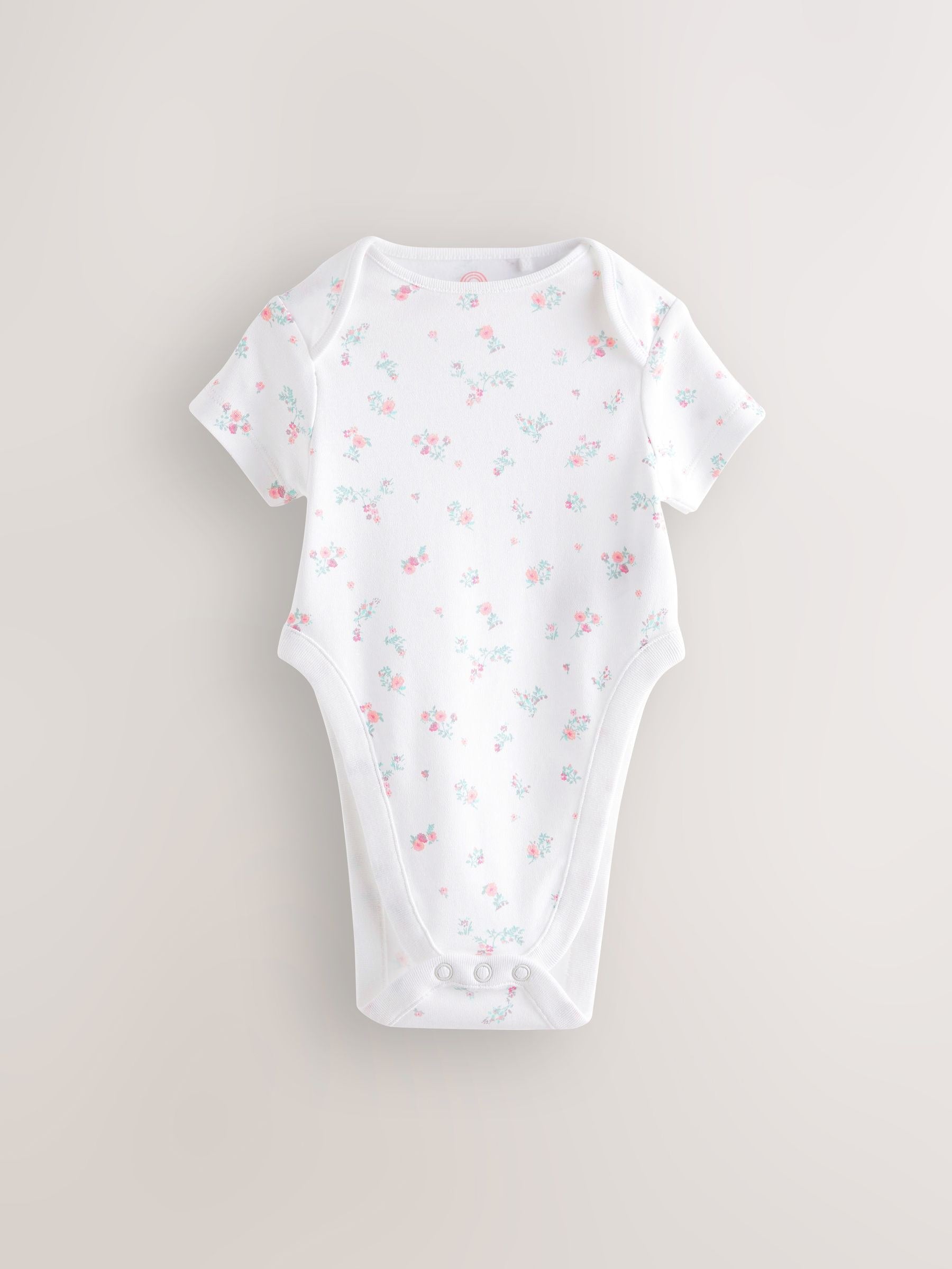 Pink 3 Pack Hip Dysplasia Short Sleeve Baby Bodysuits image 5