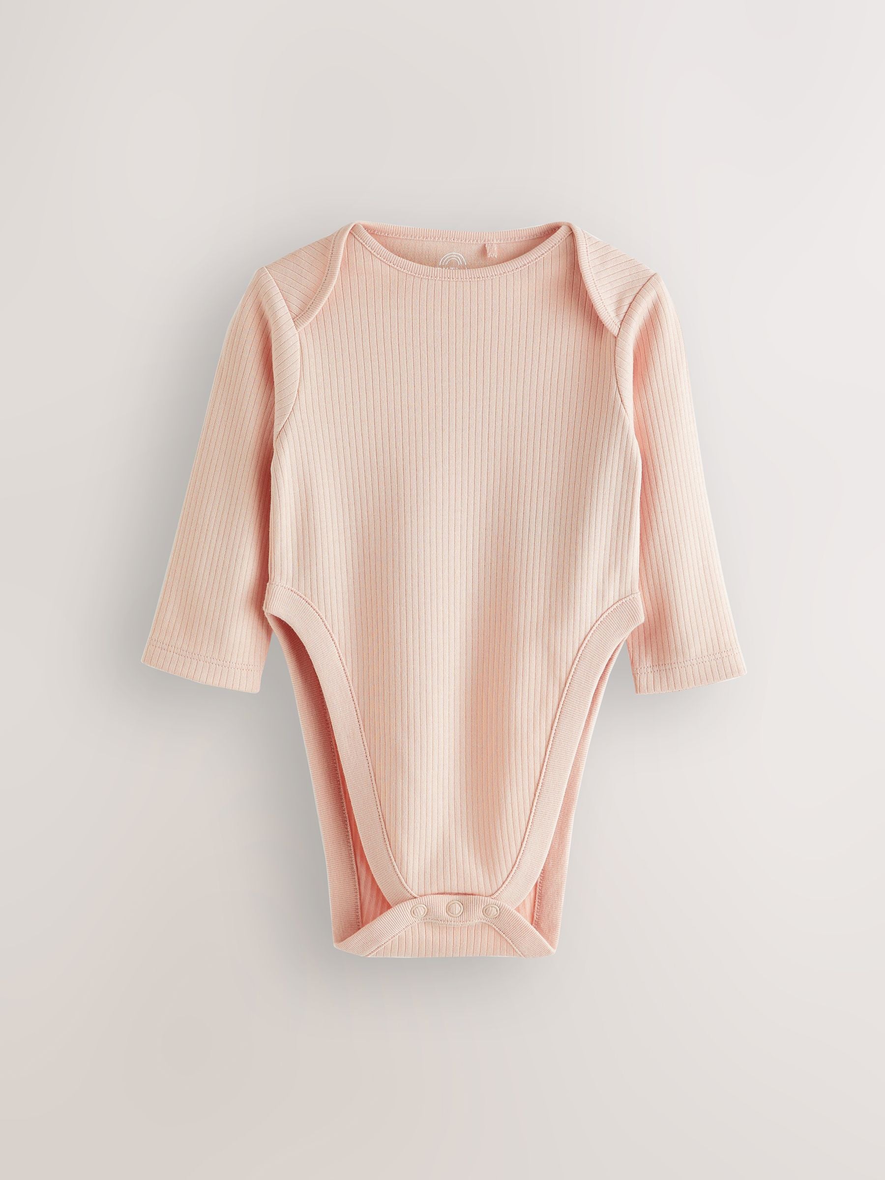 Pink 3 Pack Hip Dysplasia Long Sleeve Baby Bodysuits image 5
