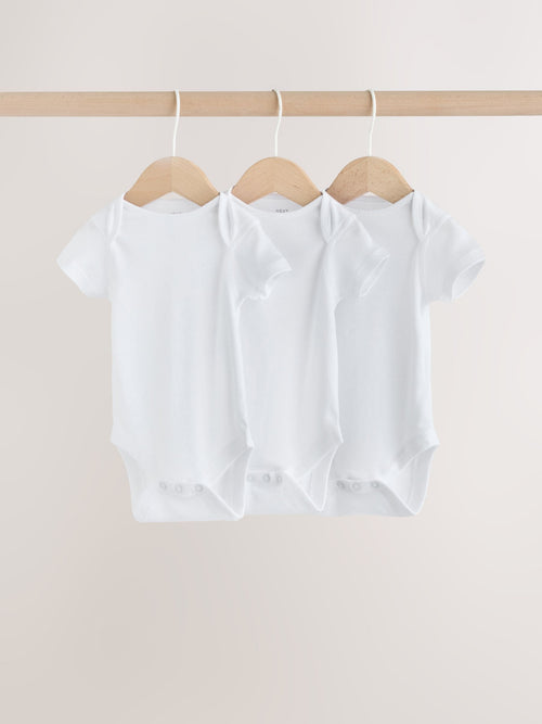 Dsiney Kidz - White Kind To Skin Baby Bodysuits 3 Pack image 1