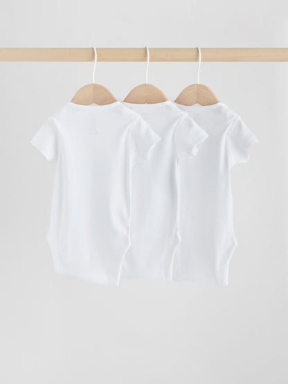 White Kind To Skin Baby Bodysuits 3 Pack image 3