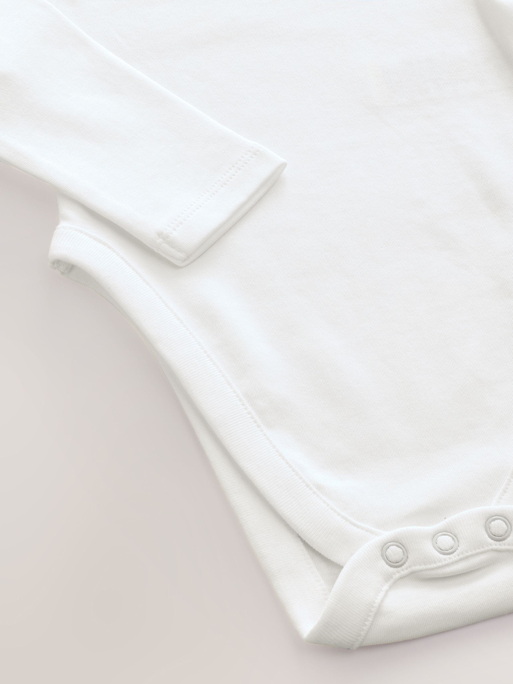 White Hip Dysplasia Baby Long Sleeve Bodysuits 5 Pack image 9