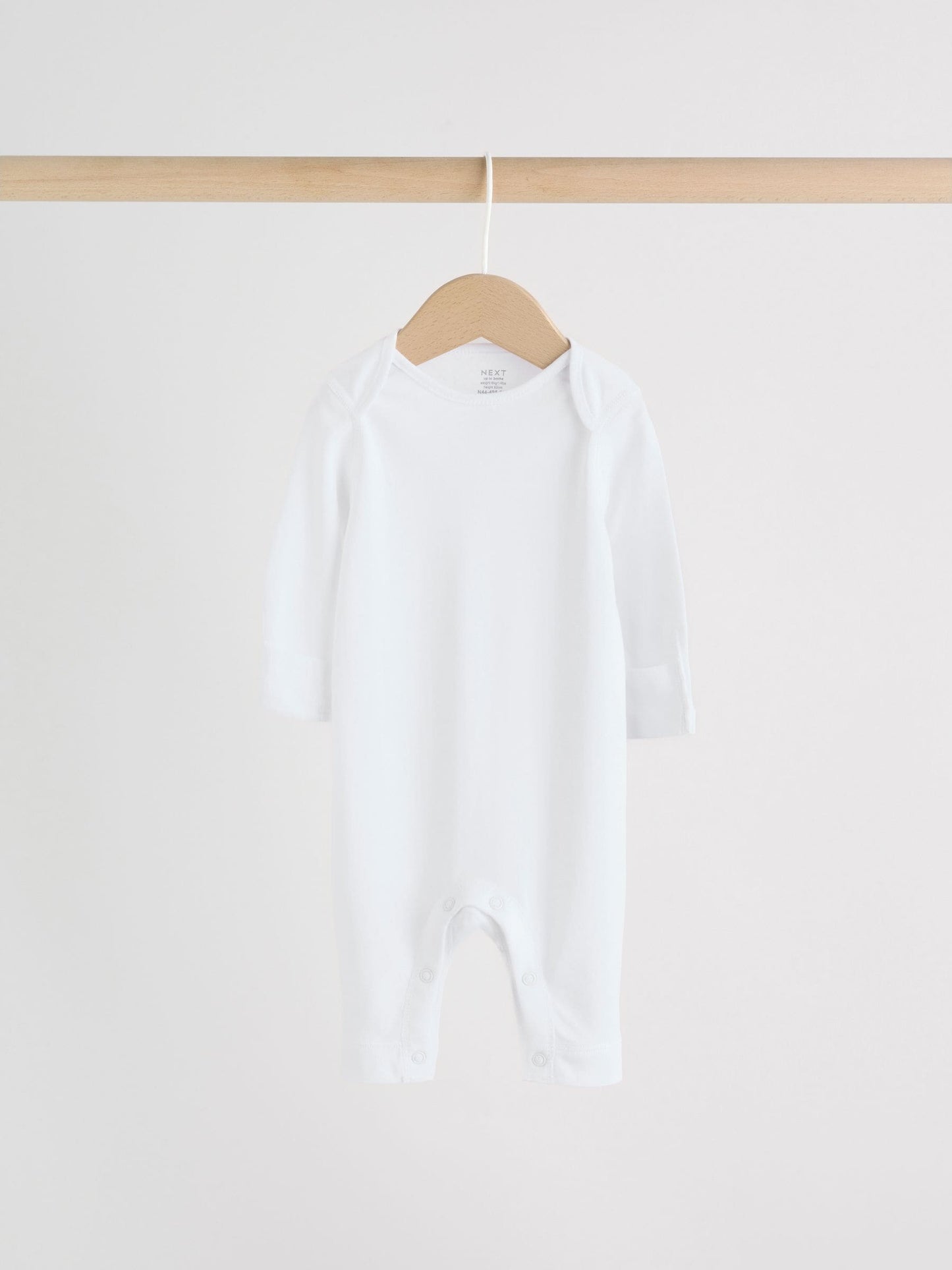 White Kind to Skin Baby Sleepsuits 3 Pack (0-2yrs) image 4