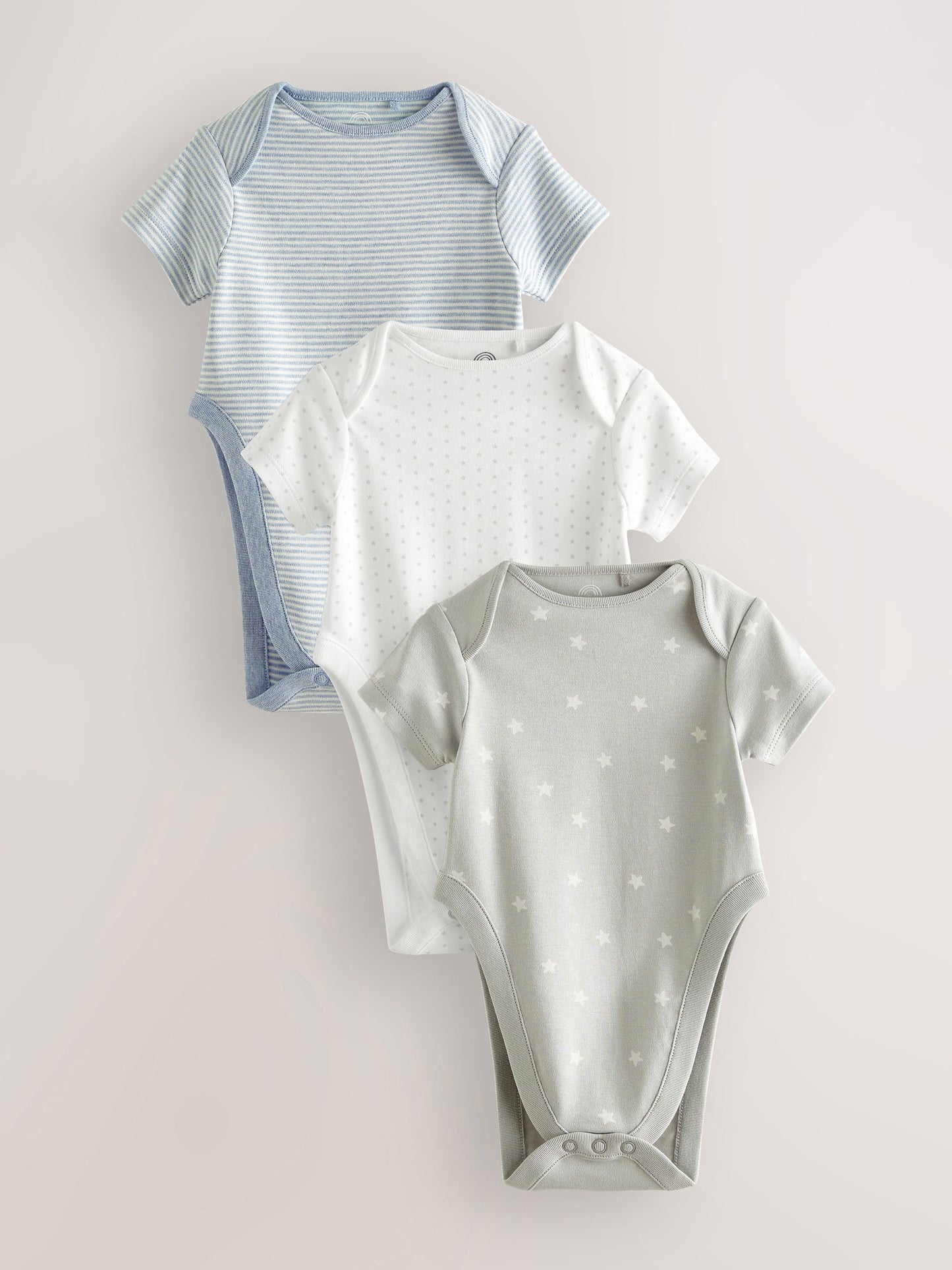 Blue Star Baby Hip Dysplasia Short Sleeve Bodysuits 3 Pack image 1