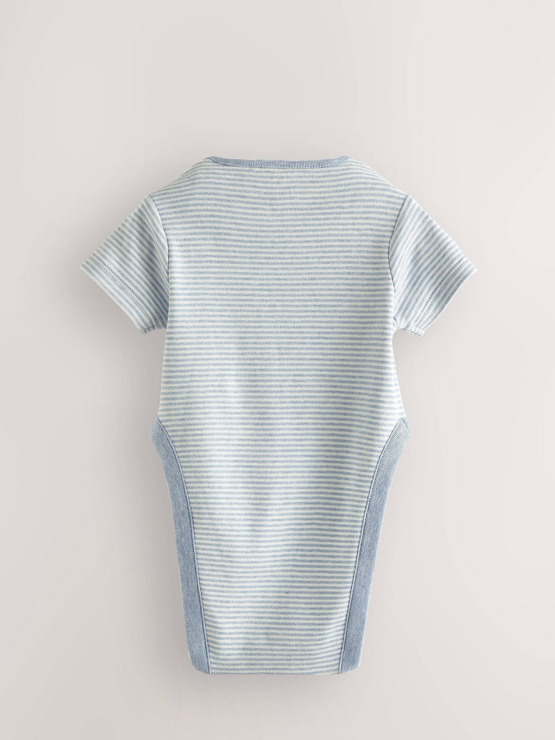 Blue Star Baby Hip Dysplasia Short Sleeve Bodysuits 3 Pack image 4
