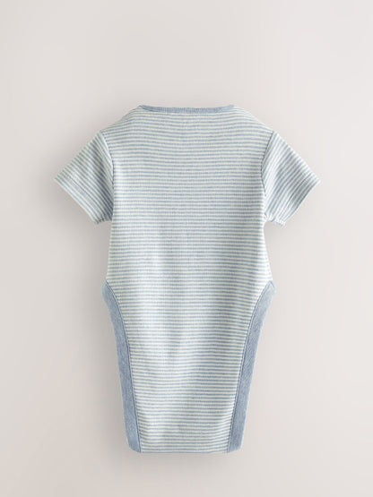 Blue Star Baby Hip Dysplasia Short Sleeve Bodysuits 3 Pack image 4